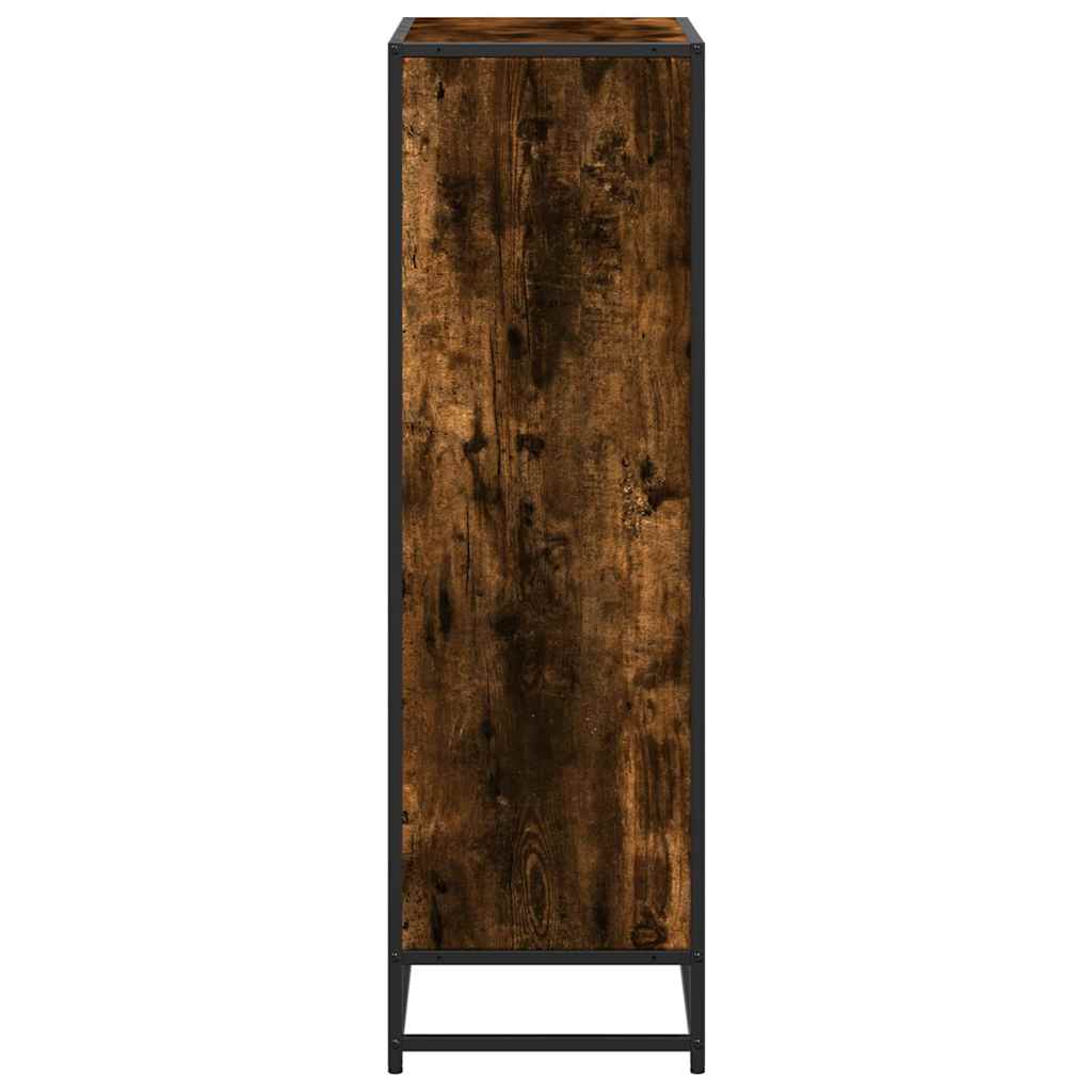 Βιβλιοθήκη Καπνιστή Δρυς 65,5x33x107,5εκ από Επεξεργασμένο Ξύλο - Pakobazaar