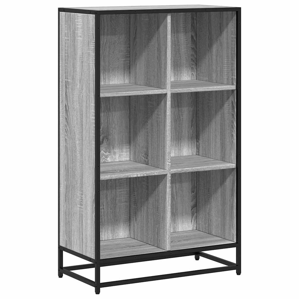 Βιβλιοθήκη Γκρι sonoma 65,5x33x107,5 εκ. Επεξεργασμένο Ξύλο