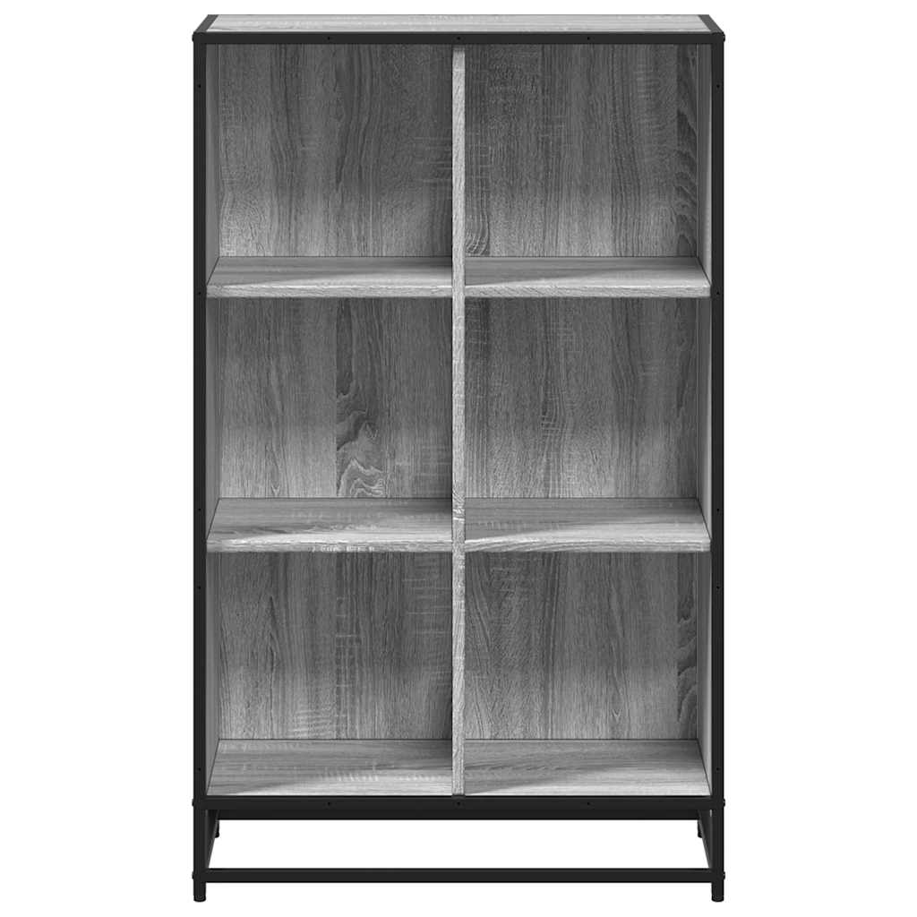 Βιβλιοθήκη Γκρι sonoma 65,5x33x107,5 εκ. Επεξεργασμένο Ξύλο