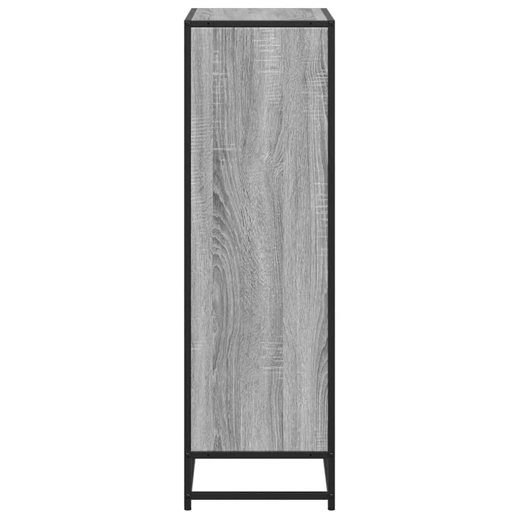 Βιβλιοθήκη Γκρι sonoma 65,5x33x107,5 εκ. Επεξεργασμένο Ξύλο