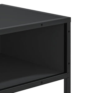 Τραπέζι Κονσόλα Μαύρο 90x35x80 εκ. Επεξεργασμένο Ξύλο