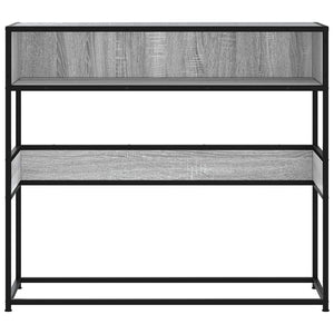 Τραπέζι κονσόλας Γκρίζο Σονόμα 90x35x80 cm Ξύλινη κατασκευή - Pakobazaar