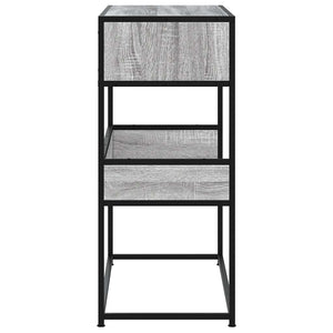 Τραπέζι κονσόλας Γκρίζο Σονόμα 90x35x80 cm Ξύλινη κατασκευή - Pakobazaar