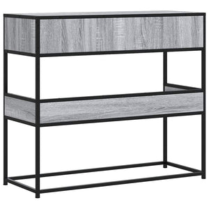 Τραπέζι κονσόλας Γκρίζο Σονόμα 90x35x80 cm Ξύλινη κατασκευή - Pakobazaar