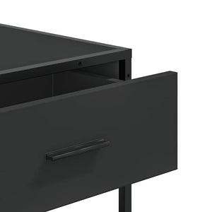 Τραπέζι Κονσόλα Μαύρο 90x35x80 εκ. Επεξεργασμένο Ξύλο - Pakobazaar