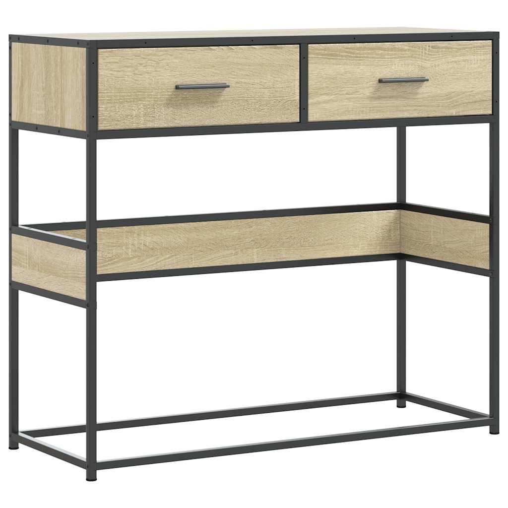 Τραπέζι Κονσόλα Sonoma Δρυς 90x35x80 εκ. Επεξεργασμένο Ξύλο