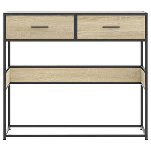 Τραπέζι Κονσόλα Sonoma Δρυς 90x35x80 εκ. Επεξεργασμένο Ξύλο
