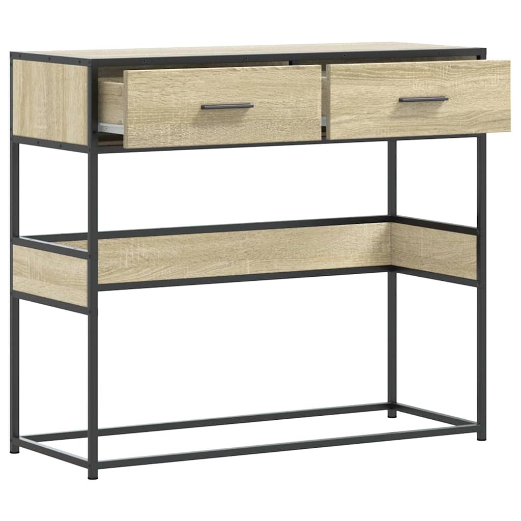 Τραπέζι Κονσόλα Sonoma Δρυς 90x35x80 εκ. Επεξεργασμένο Ξύλο