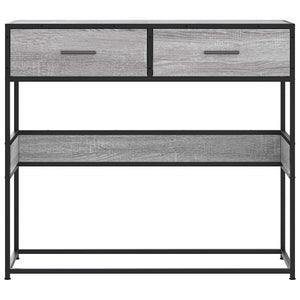 Τραπέζι κονσόλας Γκρίζο Σονόμα 90x35x80 cm Ξύλινη κατασκευή