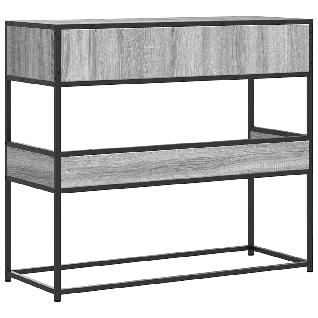 Τραπέζι κονσόλας Γκρίζο Σονόμα 90x35x80 cm Ξύλινη κατασκευή