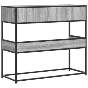 Τραπέζι κονσόλας Γκρίζο Σονόμα 90x35x80 cm Ξύλινη κατασκευή