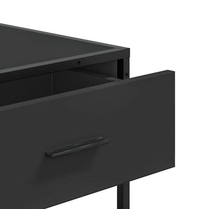 Τραπέζι Κονσόλα Μαύρο 90x35x80 εκ. Επεξεργασμένο Ξύλο - Pakobazaar