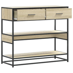 Τραπέζι Κονσόλα Sonoma Δρυς 90x35x80 εκ. Επεξεργασμένο Ξύλο