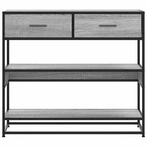 Τραπέζι κονσόλας Γκρίζο Σονόμα 90x35x80 cm Ξύλινη κατασκευή