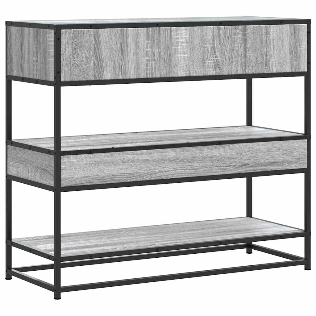 Τραπέζι κονσόλας Γκρίζο Σονόμα 90x35x80 cm Ξύλινη κατασκευή