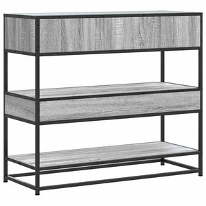 Τραπέζι κονσόλας Γκρίζο Σονόμα 90x35x80 cm Ξύλινη κατασκευή
