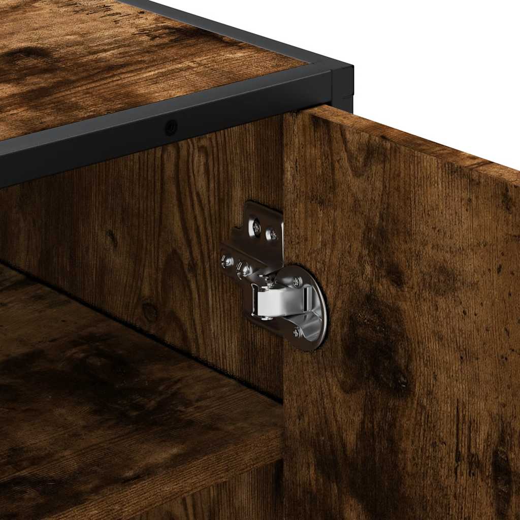 Παπουτσοθήκη Καπνιστή Δρυς 48x38x97,5 εκ. Επεξεργασμένο Ξύλο