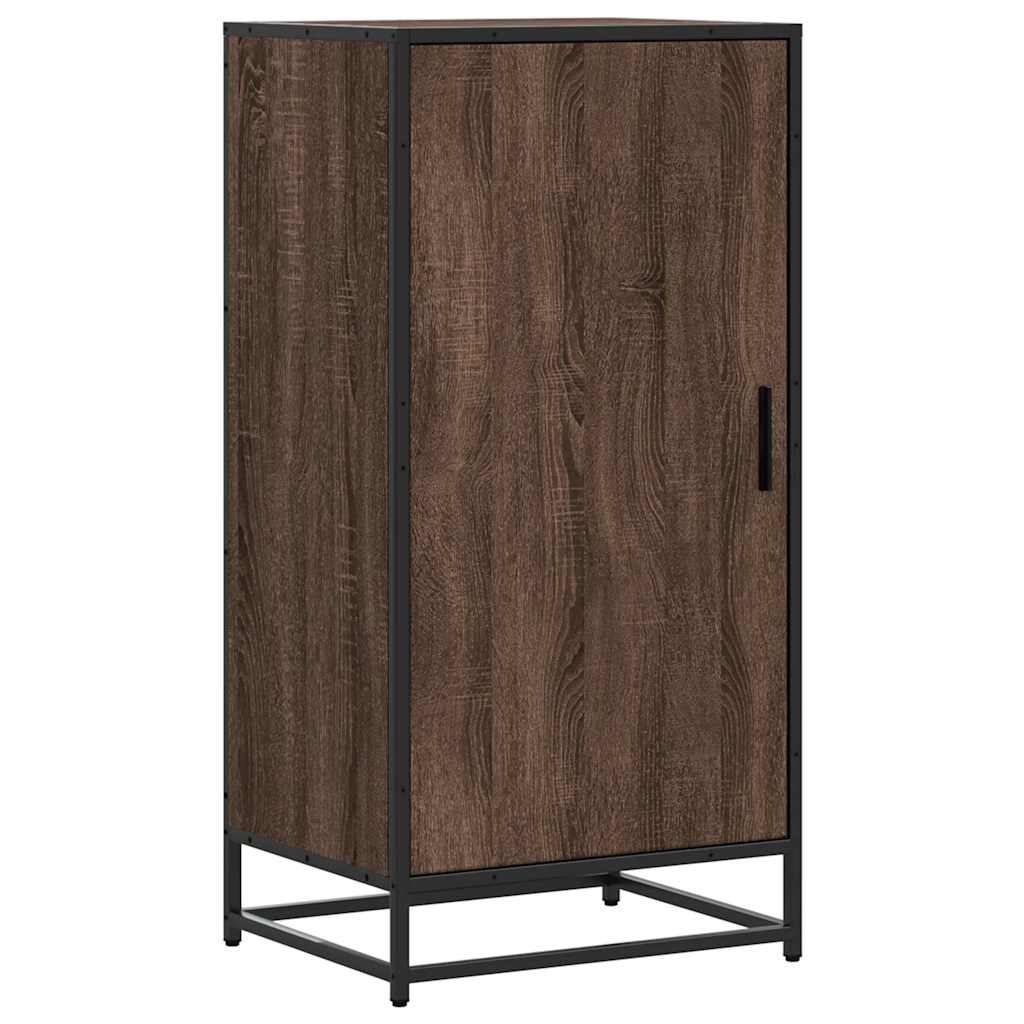 Ράφι παπουτσιών καφέ δρυς 48x38x97,5 cm Κατασκευασμένο ξύλο
