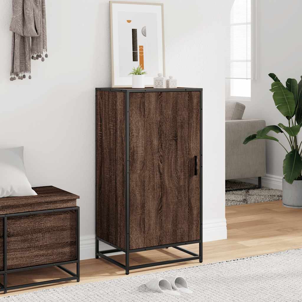 Ράφι παπουτσιών καφέ δρυς 48x38x97,5 cm Κατασκευασμένο ξύλο