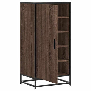 Ράφι παπουτσιών καφέ δρυς 48x38x97,5 cm Κατασκευασμένο ξύλο