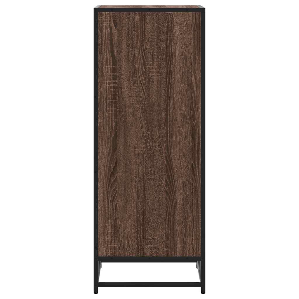Ράφι παπουτσιών καφέ δρυς 48x38x97,5 cm Κατασκευασμένο ξύλο