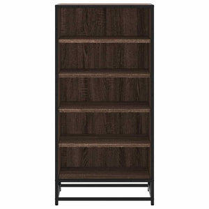 Ράφι παπουτσιών καφέ δρυς 48x38x97,5 cm Κατασκευασμένο ξύλο