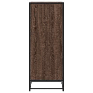 Ράφι παπουτσιών καφέ δρυς 48x38x97,5 cm Κατασκευασμένο ξύλο
