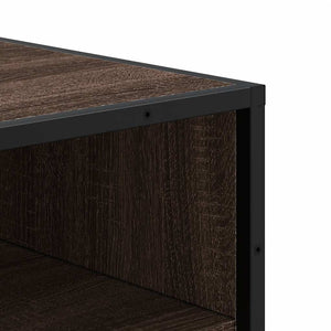 Ράφι παπουτσιών καφέ δρυς 48x38x97,5 cm Κατασκευασμένο ξύλο