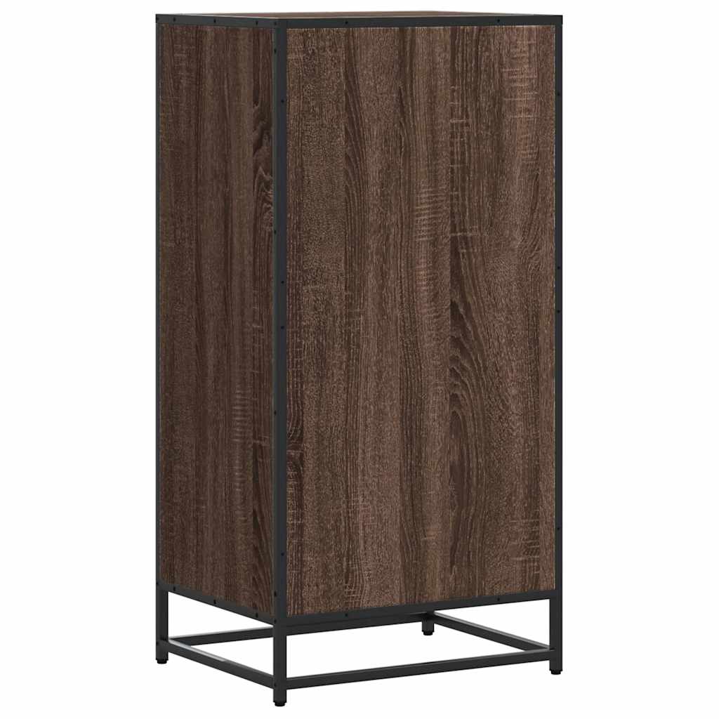 Ράφι παπουτσιών καφέ δρυς 48x38x97,5 cm Κατασκευασμένο ξύλο