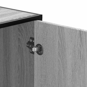 Παπουτσοθήκη Γκρι Sonoma 102x35x55 εκ. από Επεξεργασμένο Ξύλο