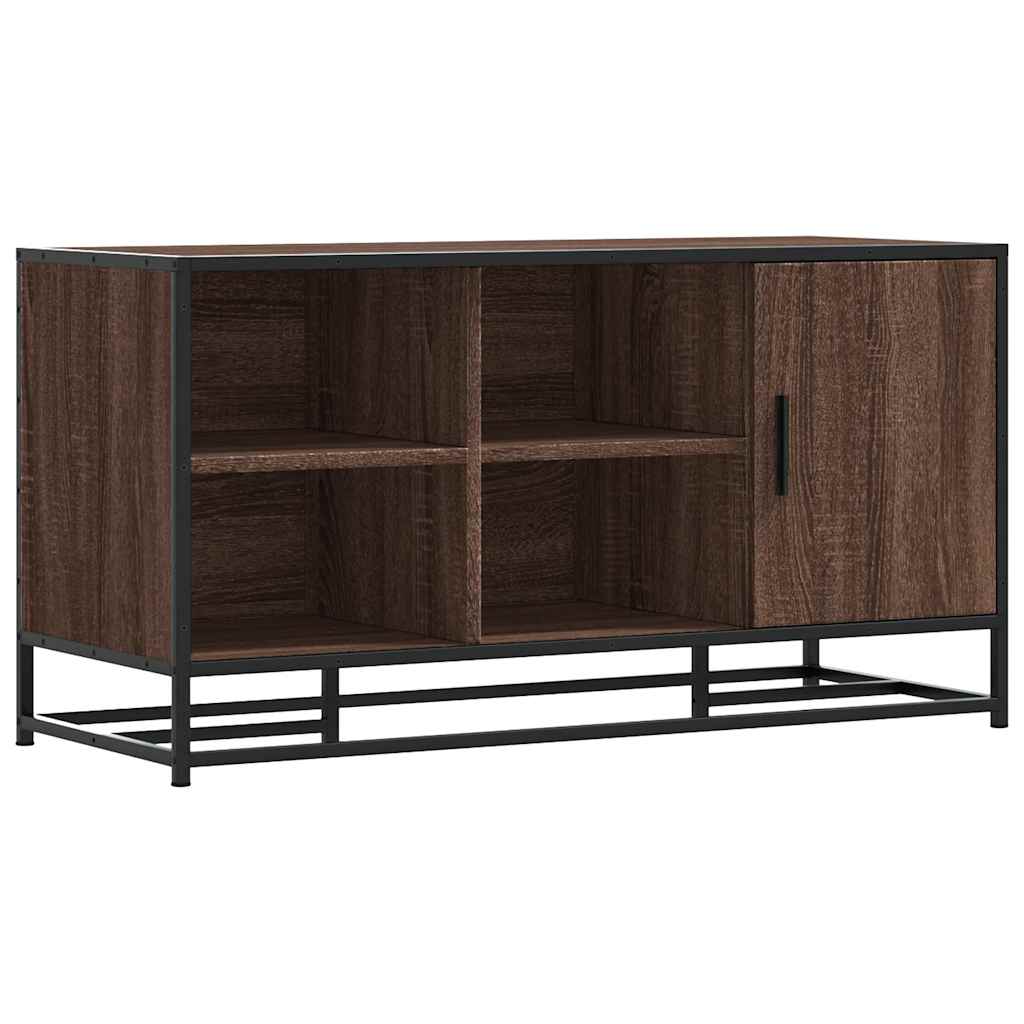 Πάγκος παπουτσιών καφέ δρυς 100x40x53,5 cm