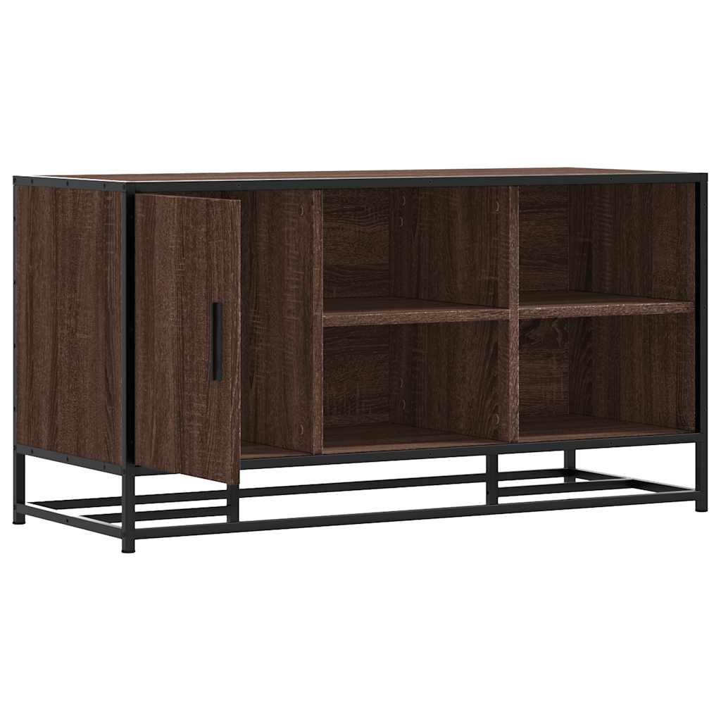 Πάγκος παπουτσιών καφέ δρυς 100x40x53,5 cm