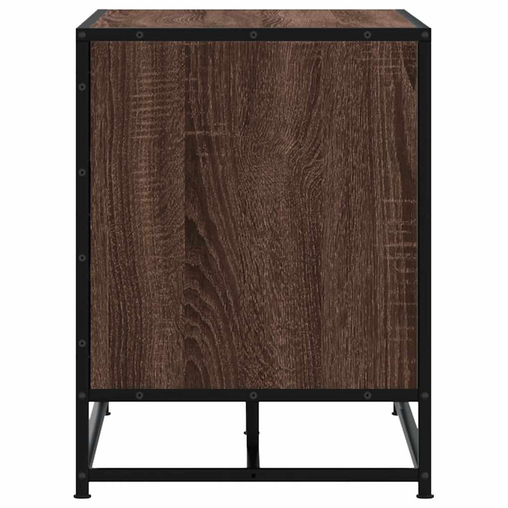 Πάγκος παπουτσιών καφέ δρυς 100x40x53,5 cm