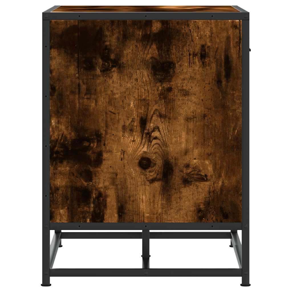 Πάγκος παπουτσιών Δρυς Καπνιστό 60x40x53,5cm Επεξεργασμένο ξύλο