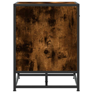 Πάγκος παπουτσιών Δρυς Καπνιστό 60x40x53,5cm Επεξεργασμένο ξύλο