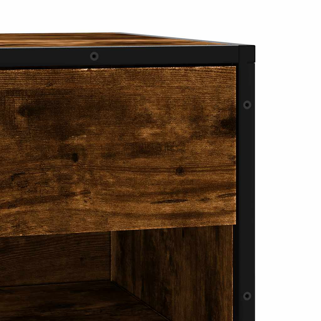 Πάγκος παπουτσιών Δρυς Καπνιστό 60x40x53,5cm Επεξεργασμένο ξύλο