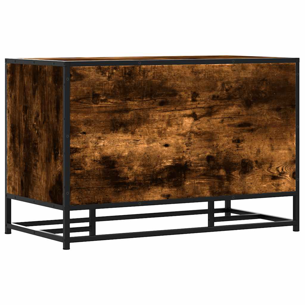 Πάγκος παπουτσιών  Καπνιστή βελανιδιά 80x40x53,5 cm