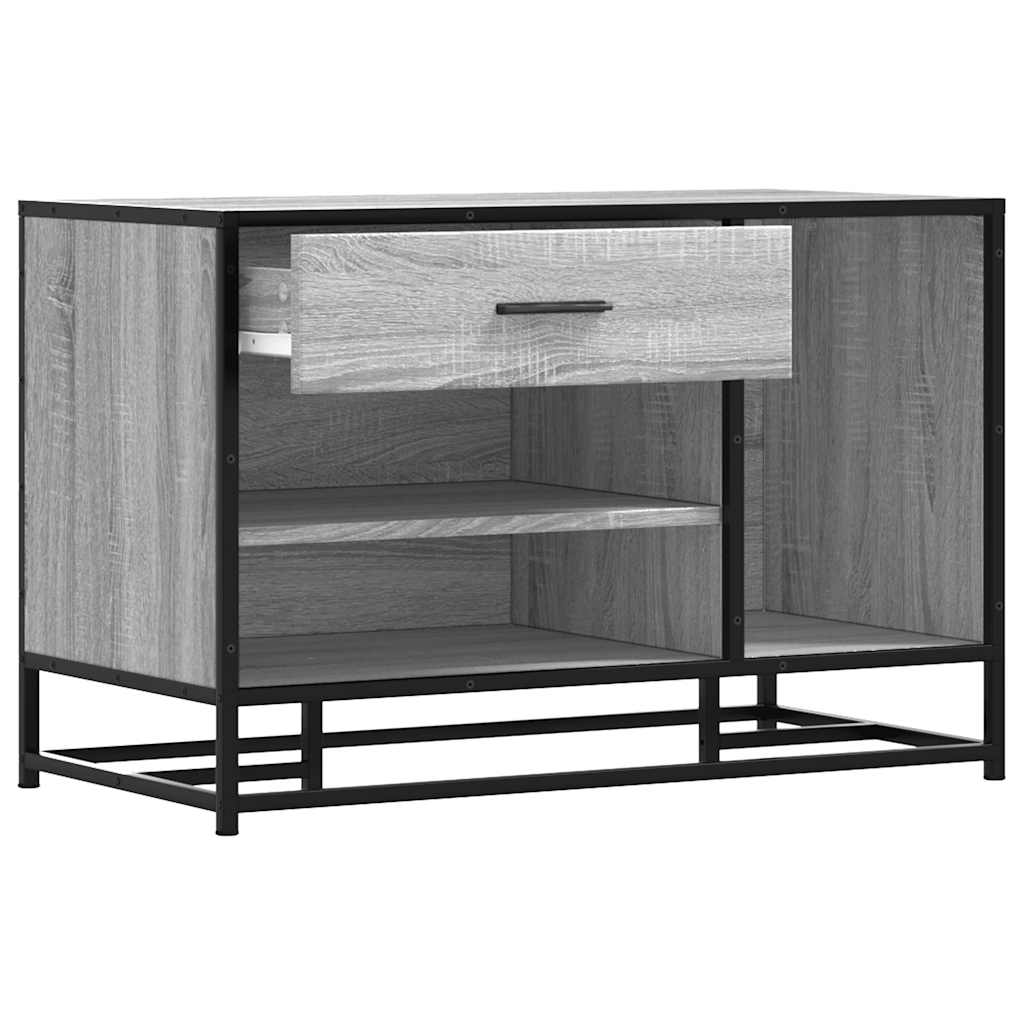 Πάγκος παπουτσιών  Γκρι Sonoma 80x40x53,5 cm