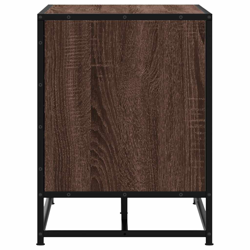 Πάγκος παπουτσιών καφέ δρυς 80x40x53,5 cm