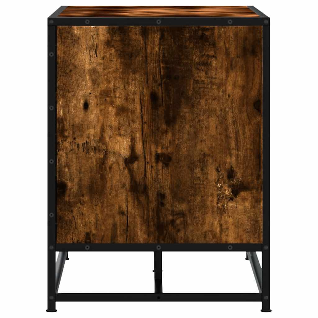 Πάγκος παπουτσιών  Καπνιστή βελανιδιά 84x40x53,5 cm