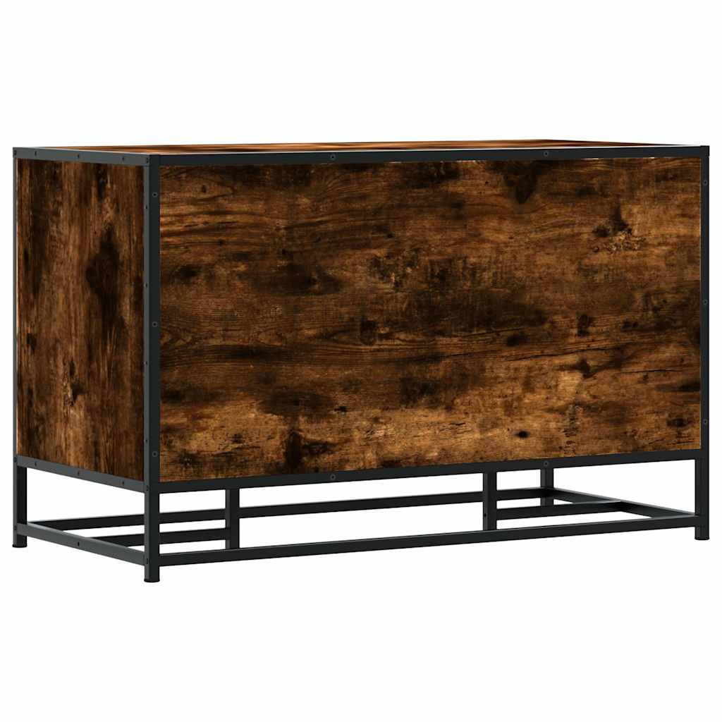 Πάγκος παπουτσιών  Καπνιστή βελανιδιά 84x40x53,5 cm