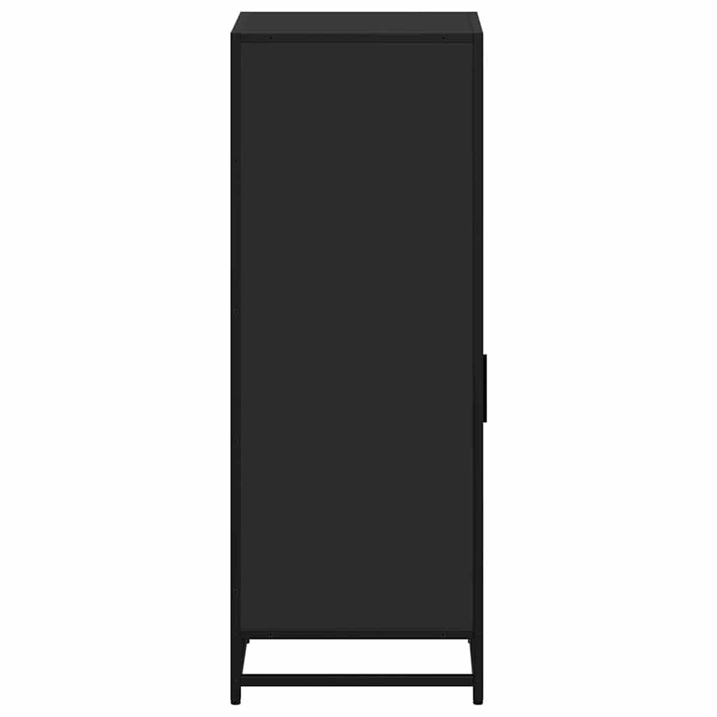 Ντουλάπι μπάνιου Μαύρο 35x37,5x100 cm Ξύλινη κατασκευή