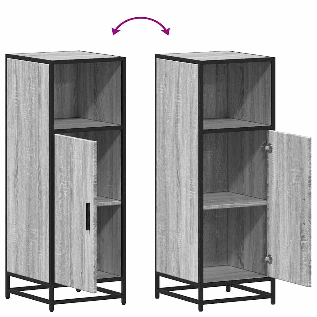 Ντουλάπι μπάνιου Γκρι Sonoma 35x37,5x100 cm