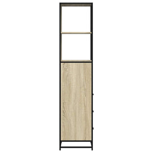 Ντουλάπι μπάνιου Sonoma Oak 35x37,5x166 cm Κατασκευασμένο ξύλο