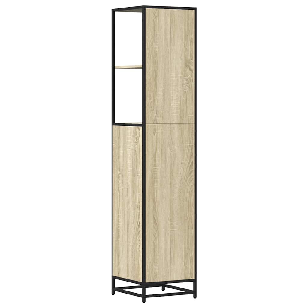 Ντουλάπι μπάνιου Sonoma Oak 35x37,5x166 cm Κατασκευασμένο ξύλο