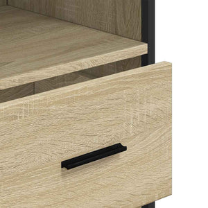 Ντουλάπι μπάνιου Sonoma Oak 35x37,5x100 cm Κατασκευασμένο ξύλο - Pakobazaar
