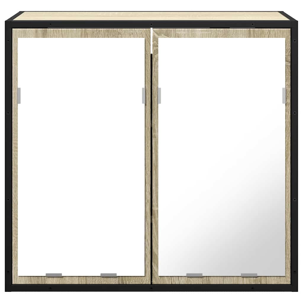 Ντουλάπι Καθρέφτη Μπάνιου Sonoma Δρυς 65 x 20 x 60 εκ. από Τεχνητό Ξύλο - Pakobazaar