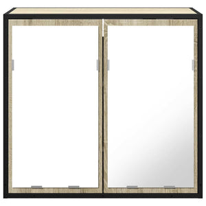 Ντουλάπι Καθρέφτη Μπάνιου Sonoma Δρυς 65 x 20 x 60 εκ. από Τεχνητό Ξύλο - Pakobazaar