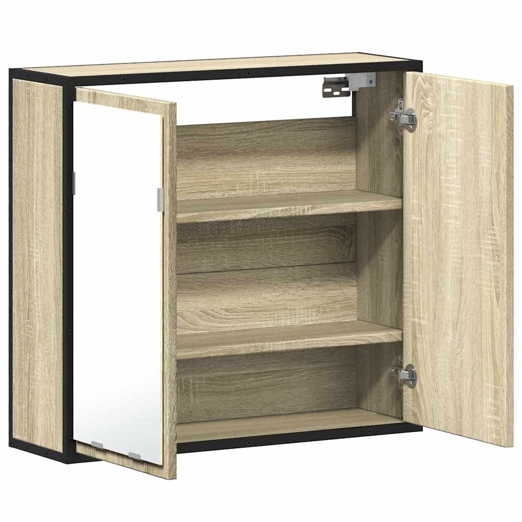 Ντουλάπι Καθρέφτη Μπάνιου Sonoma Δρυς 65 x 20 x 60 εκ. από Τεχνητό Ξύλο - Pakobazaar