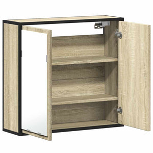 Ντουλάπι Καθρέφτη Μπάνιου Sonoma Δρυς 65 x 20 x 60 εκ. από Τεχνητό Ξύλο - Pakobazaar